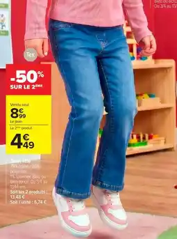 Carrefour Tex Jean fille offre