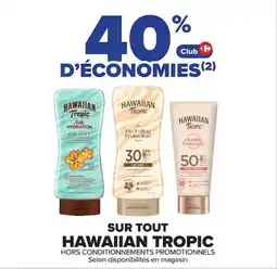 Carrefour Hawaiian tropic offre