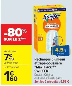 Carrefour Swiffer Duster Recharges offre