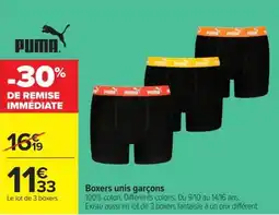 Carrefour PUMA Boxers unis garçons offre