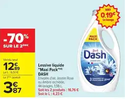 Carrefour Dash Lessive liquide offre
