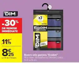 Carrefour DIM Boxers unis garçons offre