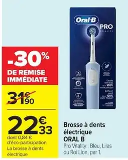 Carrefour Oral-B Brosse à dents électrique offre
