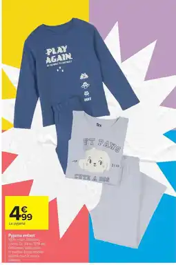 Carrefour Tex Pyjama enfant offre