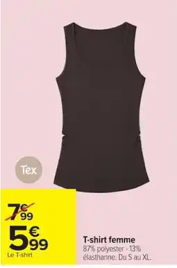 Carrefour Tex T-shirt femme offre