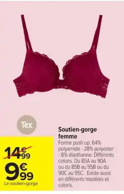 Carrefour Tex Soutien-gorge femme offre