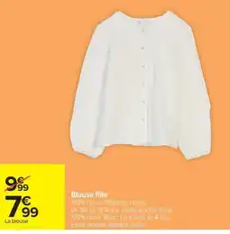 Carrefour La blouse offre