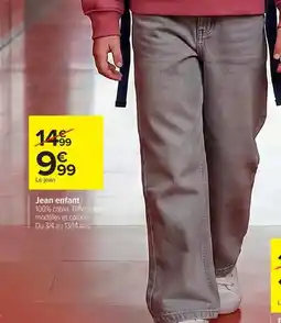 Carrefour Jean enfant offre