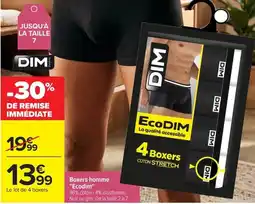 Carrefour DIM Boxers homme offre