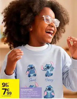 Carrefour Stitch Sweatshirt fille offre