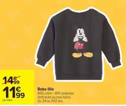 Carrefour Mickey Robe fille offre