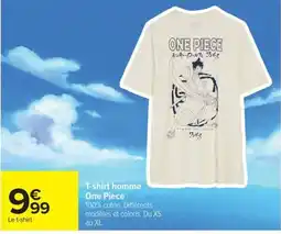 Carrefour One Piece T-shirt homme offre