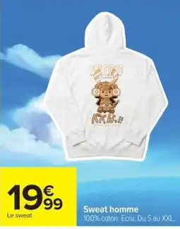 Carrefour ONE PIECE Sweat homme offre