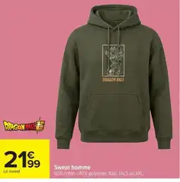 Carrefour DRAGON BALL Sweat homme offre