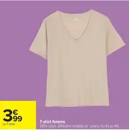 Carrefour T-shirt femme offre