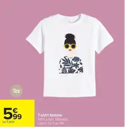 Carrefour Tex T-shirt femme offre