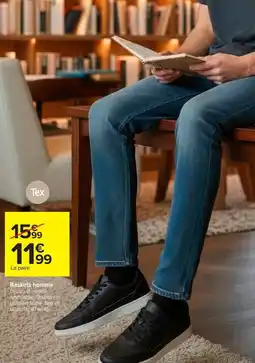 Carrefour Tex Baskets homme offre