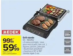 Carrefour MEDEK Grill viande offre