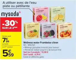 Carrefour mysoda Wellness water offre