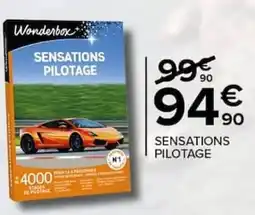 Carrefour Wonderbox SENSATIONS PILOTAGE offre