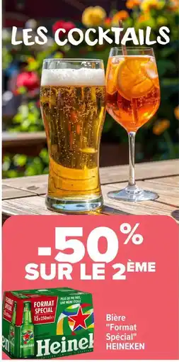Carrefour Market Heineken Bière for special offre