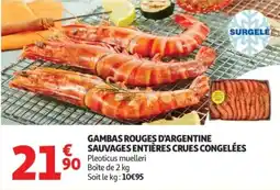 Auchan GAMBAS ROUGES D'ARGENTINE offre