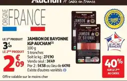 Auchan Auchan Jambon de Bayonne offre