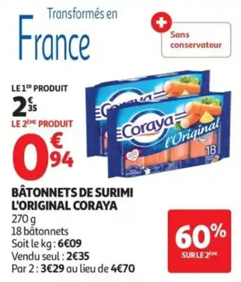 Coraya Bâtonnets de surimi