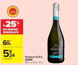 Carrefour Market ZONIN Prosecco D.O.C. offre