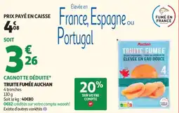 Auchan Auchan Truite fumée offre