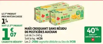 Auchan Auchan Maïs croquant offre