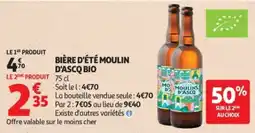 Auchan MOULINS D'ASCQ BIÈRE D'ÉTÉ MOULIN D'ASCQ BIO offre