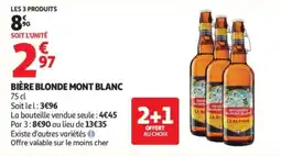 Auchan BIÈRE BLONDE MONT BLANC offre