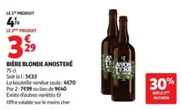 Auchan ANOSTEKÉ Bière blonde offre