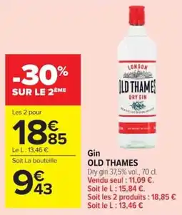 Carrefour Market OLD THAMES Gin offre