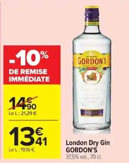 Carrefour Market GORDON'S London Dry Gin offre