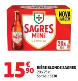 Auchan SAGRES Bière blonde offre