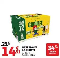 Auchan LA CHOUFFE BIÈRE BLONDE offre