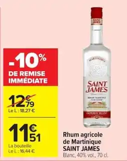 Carrefour Market SAINT JAMES Rhum agricole offre