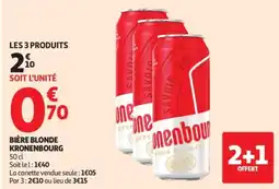 Auchan Kronenbourg Bière blonde offre