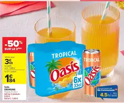 Carrefour Market Oasis Soda Tropical offre
