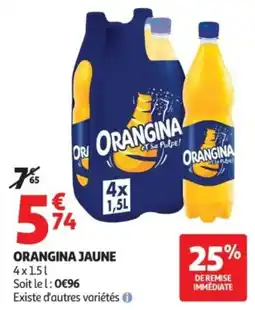 Auchan ORANGINA JAUNE offre