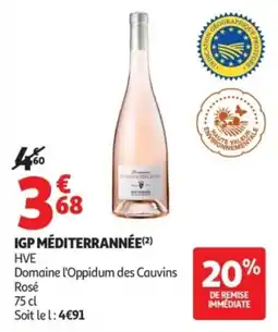Auchan Domaine l'Oppidum des Cauvins Rosé offre