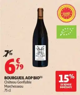 Auchan Château Gonflable Bourgueil AOP BIO offre