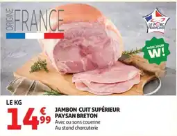 Auchan Jambon Cuit Supérieur Paysan Breton offre