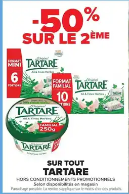 Carrefour Market TARTARE Ail & Fines Herbes offre