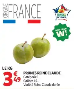 Auchan PRUNES REINE CLAUDE offre