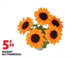 Auchan Bouquet de 5 tournesols offre