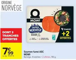 Carrefour Market MOWI Saumon fumé ASC offre