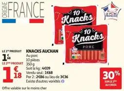 Auchan Knacks Auchan offre